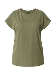 Yours Curve Green Ric Rac Insert T-Shirt - Image 5 of 5