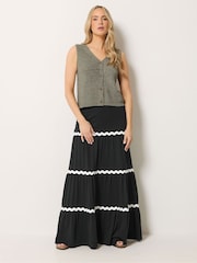 Long Tall Sally Black Ric Rac Skirt - Image 1 of 5