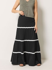 Long Tall Sally Black Ric Rac Skirt - Image 2 of 5
