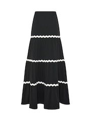 Long Tall Sally Black Ric Rac Skirt - Image 5 of 5