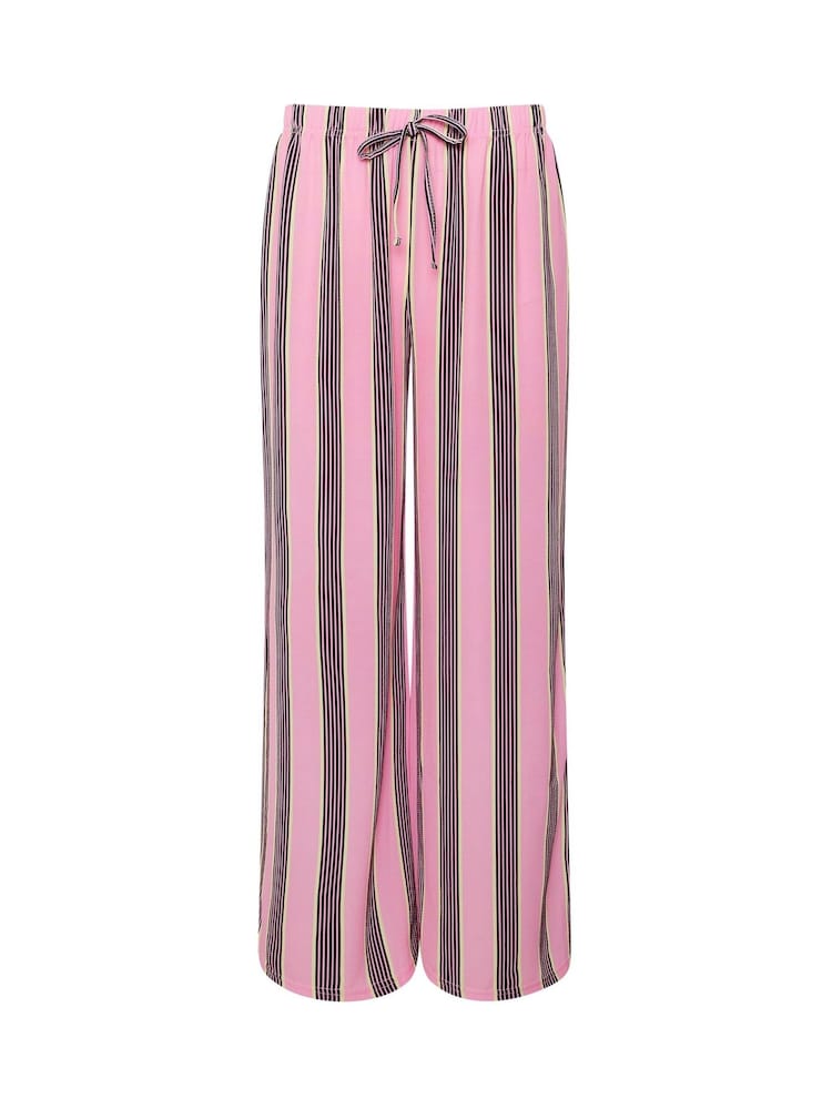 PixieGirl Petite Pink Stripe Wide Leg Trousers - Image 5 of 5