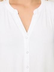 Yours Curve White Notch Neck Vest Top - Image 4 of 5
