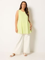 Yours Curve Yellow Soft Touch Ribbed Swing Top - Image 2 of 5