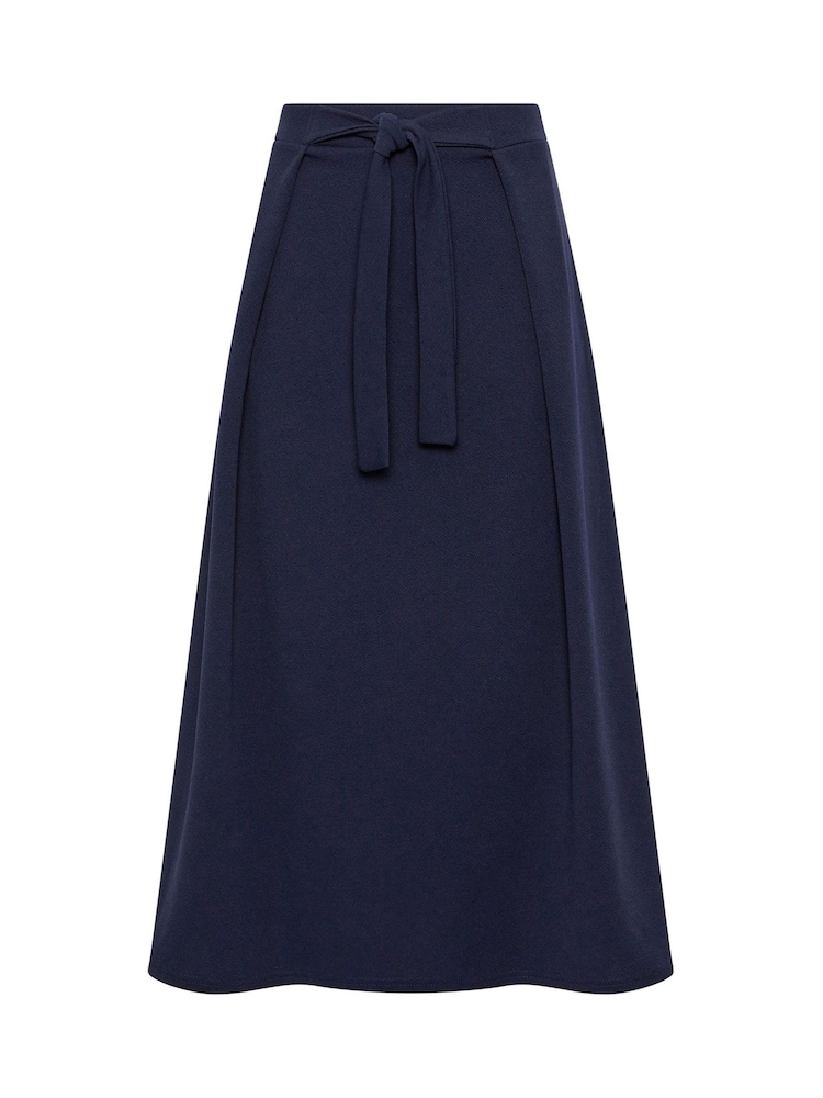 Long Tall Sally Blue Tie Waist A Line Midi Skirt - Image 5 of 5