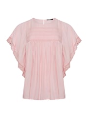 Yours Curve Pink Statement Sleeve Blouse - Image 5 of 5