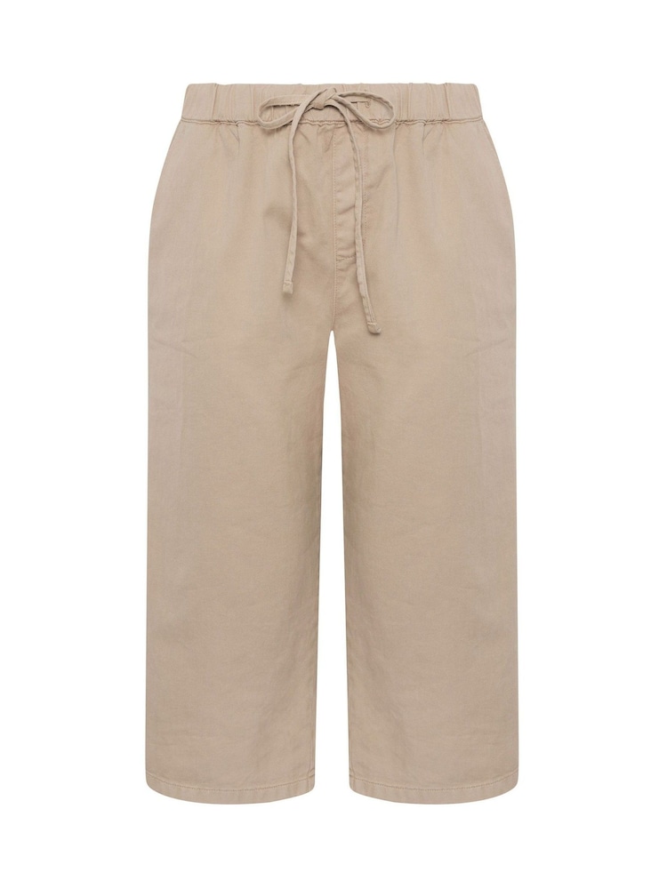 Yours Curve Brown Pull On Cropped Trousers - Image 5 of 5 Yours Curve Brown Pull On Cropped Trousers - Image 5 of 5