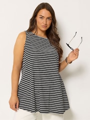 Yours Curve Black Chrome Soft Touch Ribbed Swing Top - Image 1 of 5