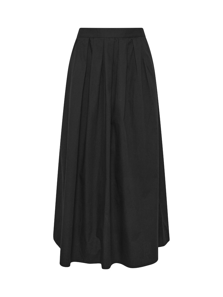 PixieGirl Petite Black Poplin Full Maxi Skirt - Image 5 of 5