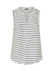Yours Curve White Notch Neck Vest Top - Image 5 of 5
