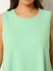 Yours Curve Green Soft Touch Ribbed Swing Top - Image 4 of 5