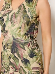 Long Tall Sally Green Tropical Tie Maxi Dress - Image 4 of 5