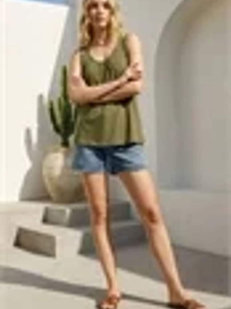 Roman Green V-Neck Jersey Vest - Image 2 of 3