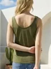 Roman Green V-Neck Jersey Vest - Image 3 of 3