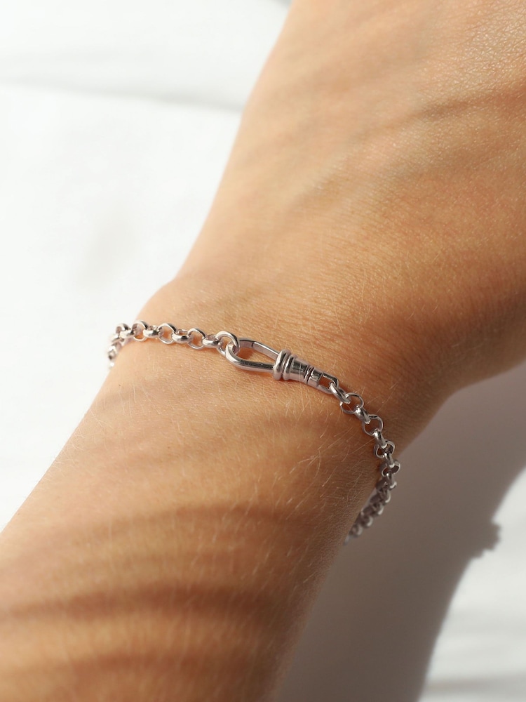 Carrie Elizabeth Silver Albert Vintage Chain Bracelet - Image 1 of 3 Carrie Elizabeth Silver Albert Vintage Chain Bracelet - Image 1 of 3