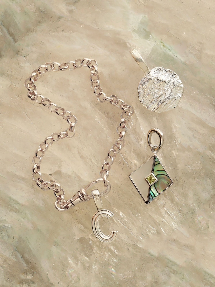 Carrie Elizabeth Silver Albert Vintage Chain Bracelet - Image 3 of 3 Carrie Elizabeth Silver Albert Vintage Chain Bracelet - Image 3 of 3
