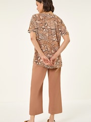 Roman Floral Abstract Print Tunic Top - Imagen 3 de 5