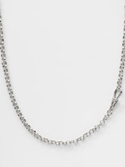 Carrie Elizabeth Silver Albert Vintage Chain Necklace - Image 3 of 3