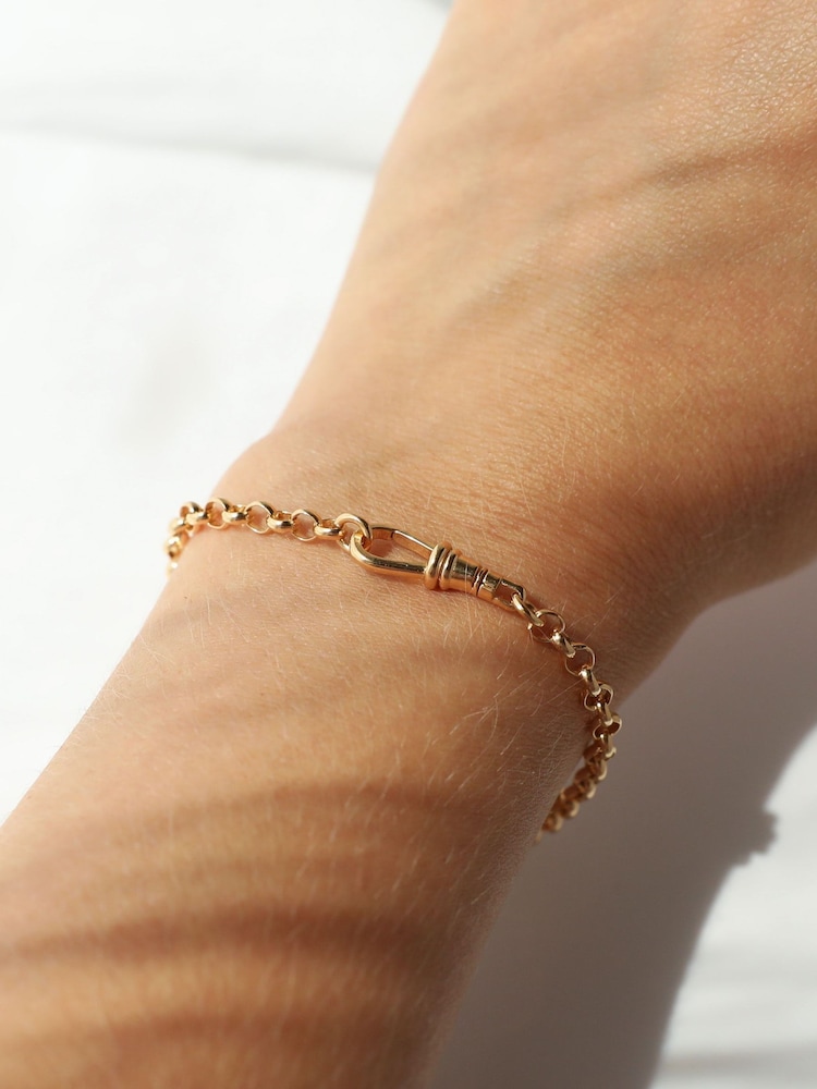Carrie Elizabeth Gold Plated Albert Vintage Chain Bracelet - Image 1 of 3