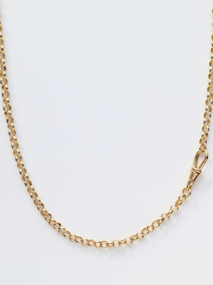 Carrie Elizabeth Gold Albert Vintage Chain Necklace - Image 2 of 3