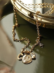 Carrie Elizabeth Gold Albert Vintage Chain Necklace - Image 3 of 3