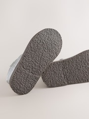 Silver Metallic Standard Fit (F) Western Ankle Boots - Image 5 of 5