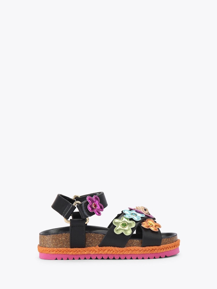 Kurt Geiger London Black Kensington Espadrill Sandals - Image 1 of 4