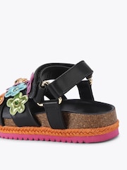 Kurt Geiger London Black Kensington Espadrill Sandals - Image 3 of 4
