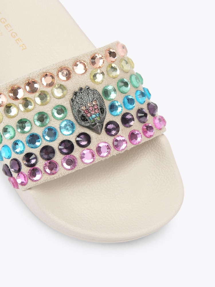 Kurt Geiger London White Meena Eagle Sandals - Image 4 of 4
