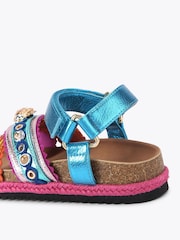 Kurt Geiger London Blue Kensington Espadrill Sandals - Image 3 of 4