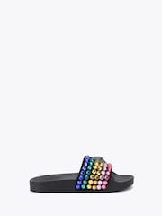Kurt Geiger London Black Meena Eagle Sandals - Image 1 of 4