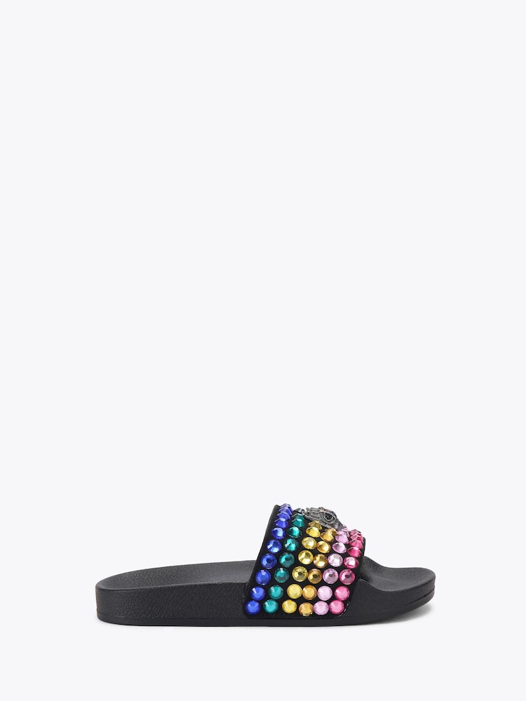 Kurt Geiger London Black Meena Eagle Sandals - Image 1 of 4