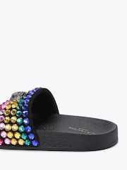 Kurt Geiger London Black Meena Eagle Sandals - Image 3 of 4