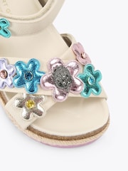 Kurt Geiger London White Kensington Espadrill Sandals - Image 3 of 4