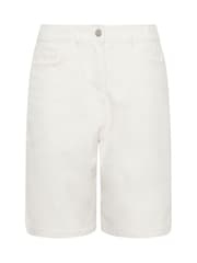 Long Tall Sally White Denim Bermuda Shorts - Image 6 of 6