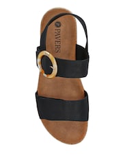 Pavers Black Touch Fasten Platform Sandals - Image 4 of 5