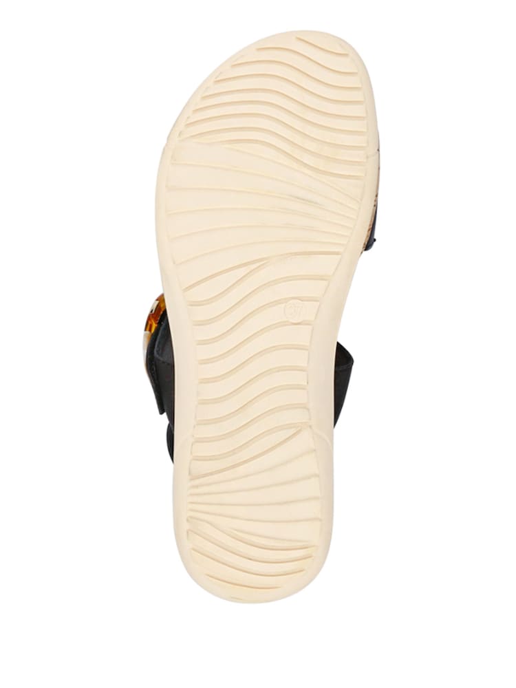 Pavers Black Touch Fasten Platform Sandals - Image 5 of 5 Pavers Black Touch Fasten Platform Sandals - Image 5 of 5