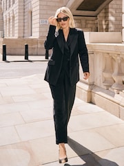 Friends Like These X Mollie King Black Premium Tuxe Single Breasted Blazer - Image 5 of 6