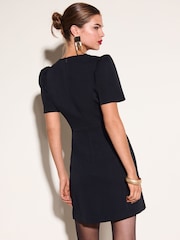 Friends Like These Black Brooch Mini Dress - Image 4 of 5