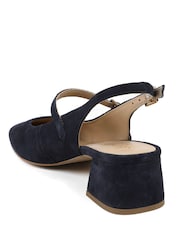Jones Bootmaker Blue Yamila Leather Slingback Mary Janes - Image 4 of 6