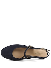 Jones Bootmaker Blue Yamila Leather Slingback Mary Janes - Image 5 of 6