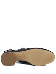 Jones Bootmaker Blue Yamila Leather Slingback Mary Janes - Image 6 of 6