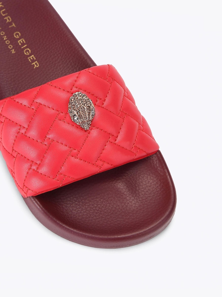Kurt Geiger London Red Meena Eagle Sandals - Image 5 of 5 Kurt Geiger London Red Meena Eagle Sandals - Image 5 of 5