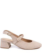 Jones Bootmaker Cream Yamila Leather Slingback Mary Janes - Image 2 of 6