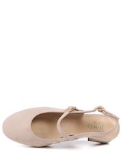 Jones Bootmaker Cream Yamila Leather Slingback Mary Janes - Image 5 of 6