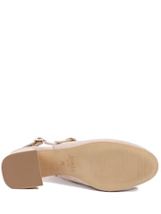 Jones Bootmaker Cream Yamila Leather Slingback Mary Janes - Image 6 of 6