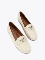 Kurt Geiger London White Greenwich Moccasin Shoes - Image 2 of 4