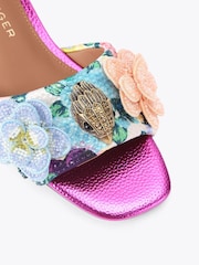 Kurt Geiger London Pink Kensington Flat Sandals - Image 3 of 5