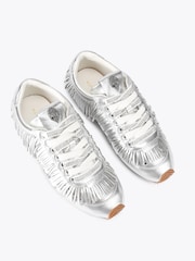 Kurt Geiger London Silver Islington Bow Trainers - Image 3 of 5