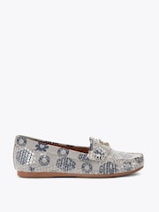 Kurt Geiger London Blue Greenwich Moccasin Shoes - Image 1 of 4