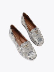 Kurt Geiger London Blue Greenwich Moccasin Shoes - Image 2 of 4